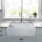 Nantucket Sinks 33 Inch Farmhouse Fireclay Sink with Waves Apron FCFS3320S-W-Waves - alternate 6